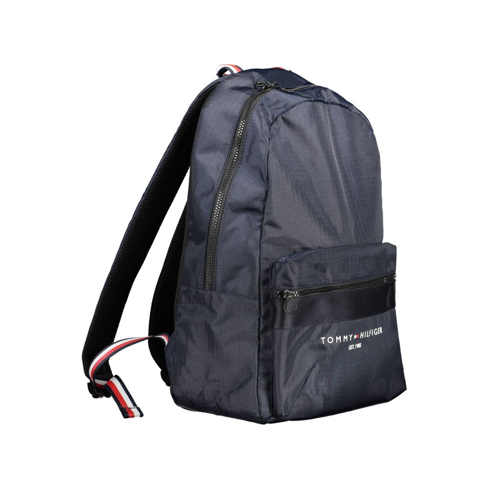 Blue Polyester Men Backpack - GLAMHUB BOUTIQUE 