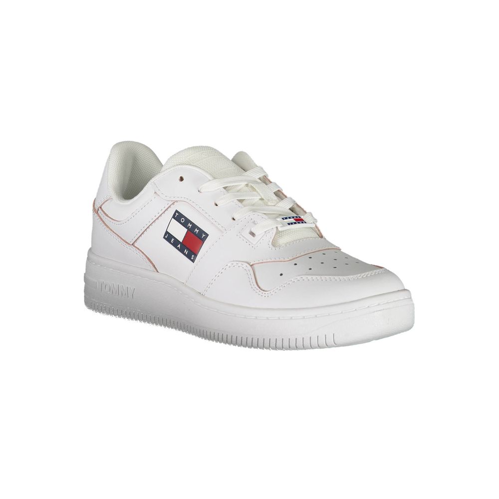 White Leather Women Sneaker - GLAMHUB BOUTIQUE 