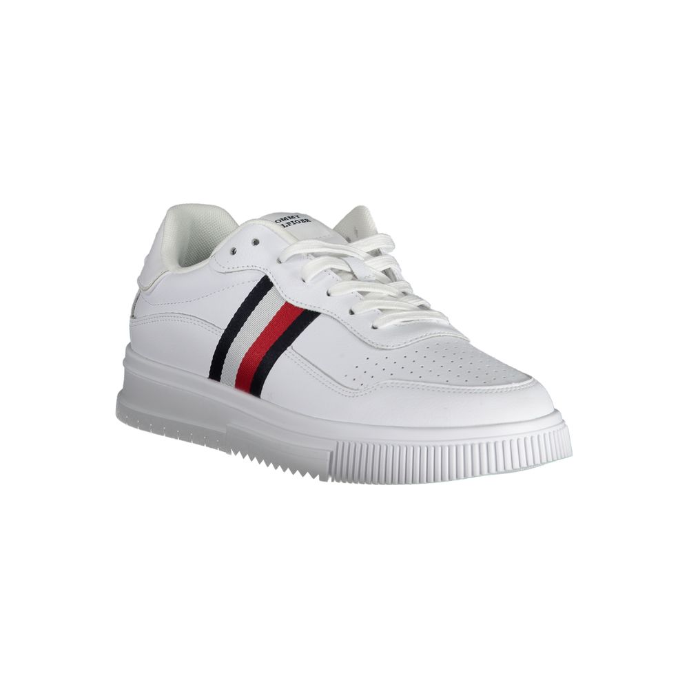 White Leather Men Sneaker - GLAMHUB BOUTIQUE 