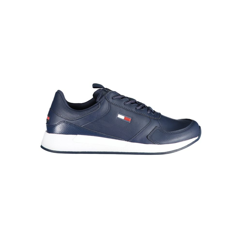 Blue Polyethylene Men Sneaker - GLAMHUB BOUTIQUE 