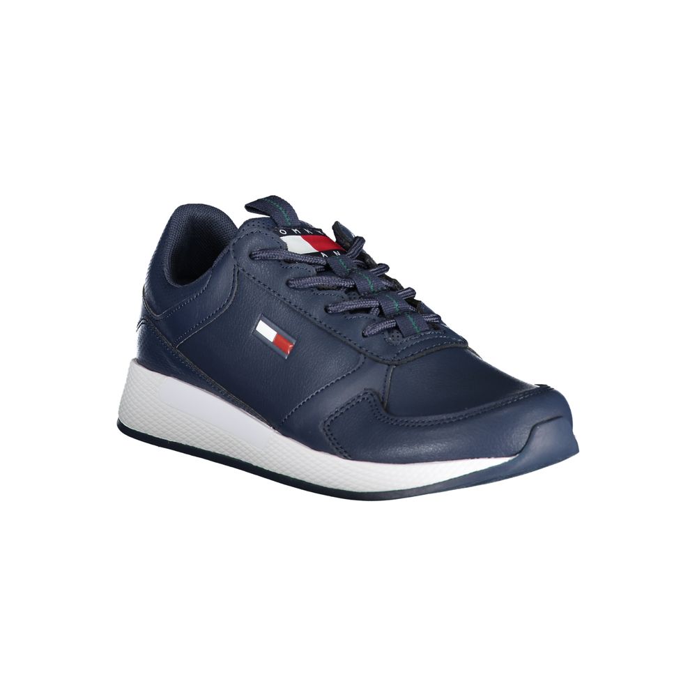 Blue Polyethylene Men Sneaker - GLAMHUB BOUTIQUE 