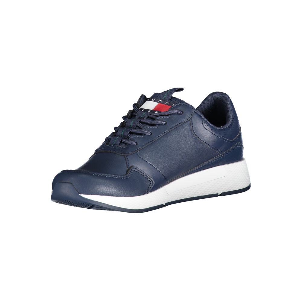 Blue Polyethylene Men Sneaker - GLAMHUB BOUTIQUE 