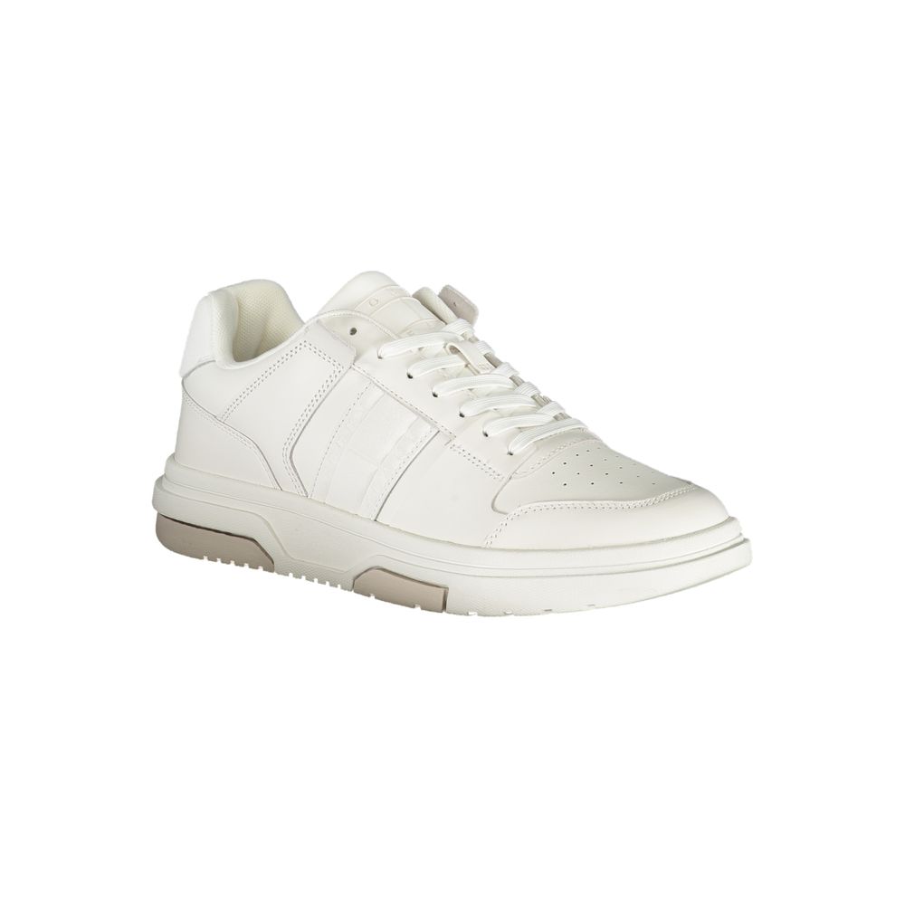 White Polyethylene Men Sneaker - GLAMHUB BOUTIQUE 