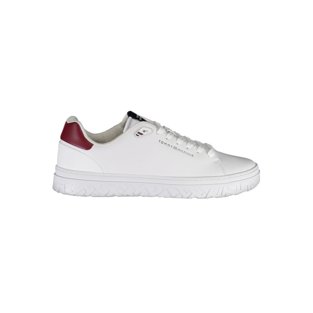 White Leather Men Sneaker - GLAMHUB BOUTIQUE 