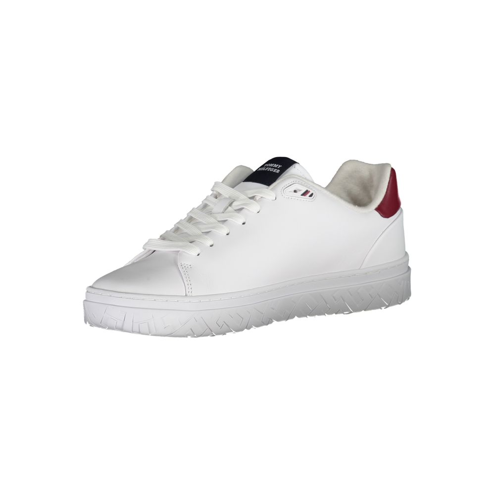 White Leather Men Sneaker - GLAMHUB BOUTIQUE 