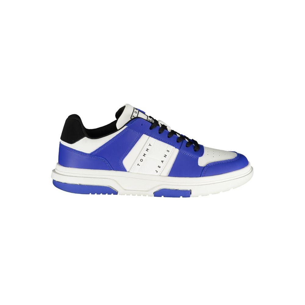 Blue Polyethylene Men Sneaker - GLAMHUB BOUTIQUE 