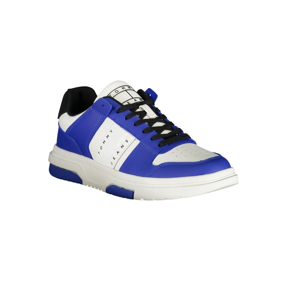 Blue Polyethylene Men Sneaker - GLAMHUB BOUTIQUE 