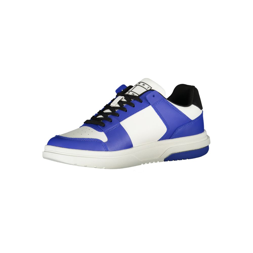 Blue Polyethylene Men Sneaker - GLAMHUB BOUTIQUE 