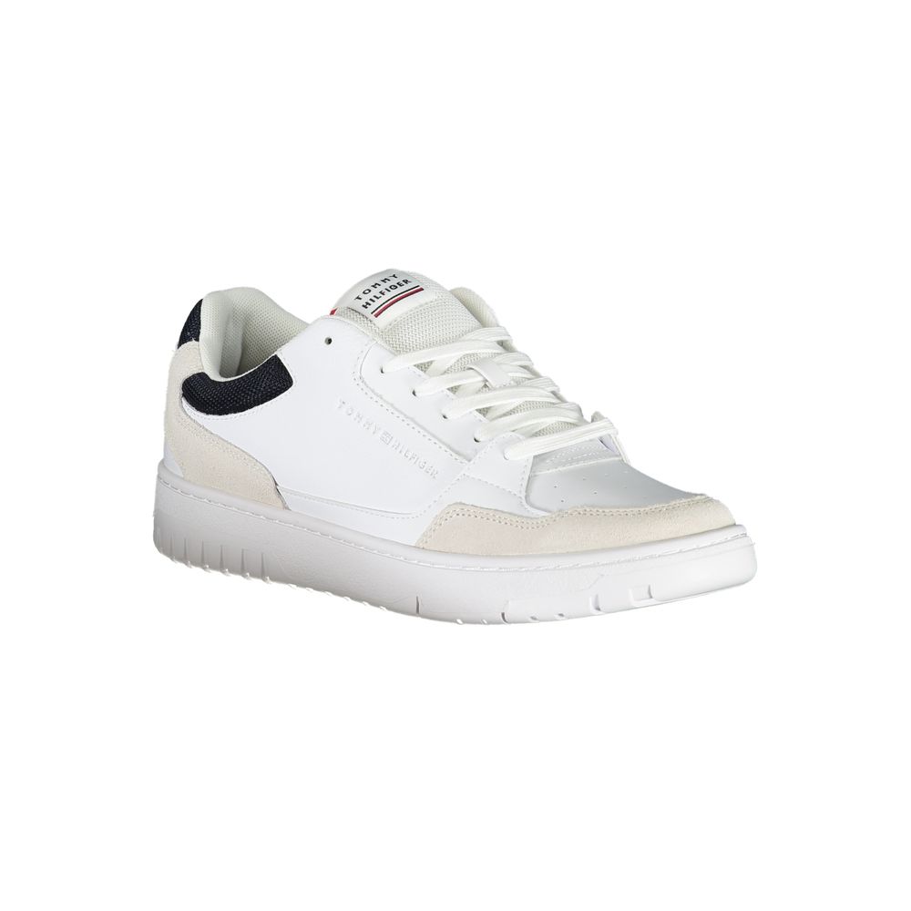 White Polyethylene Men Sneaker - GLAMHUB BOUTIQUE 