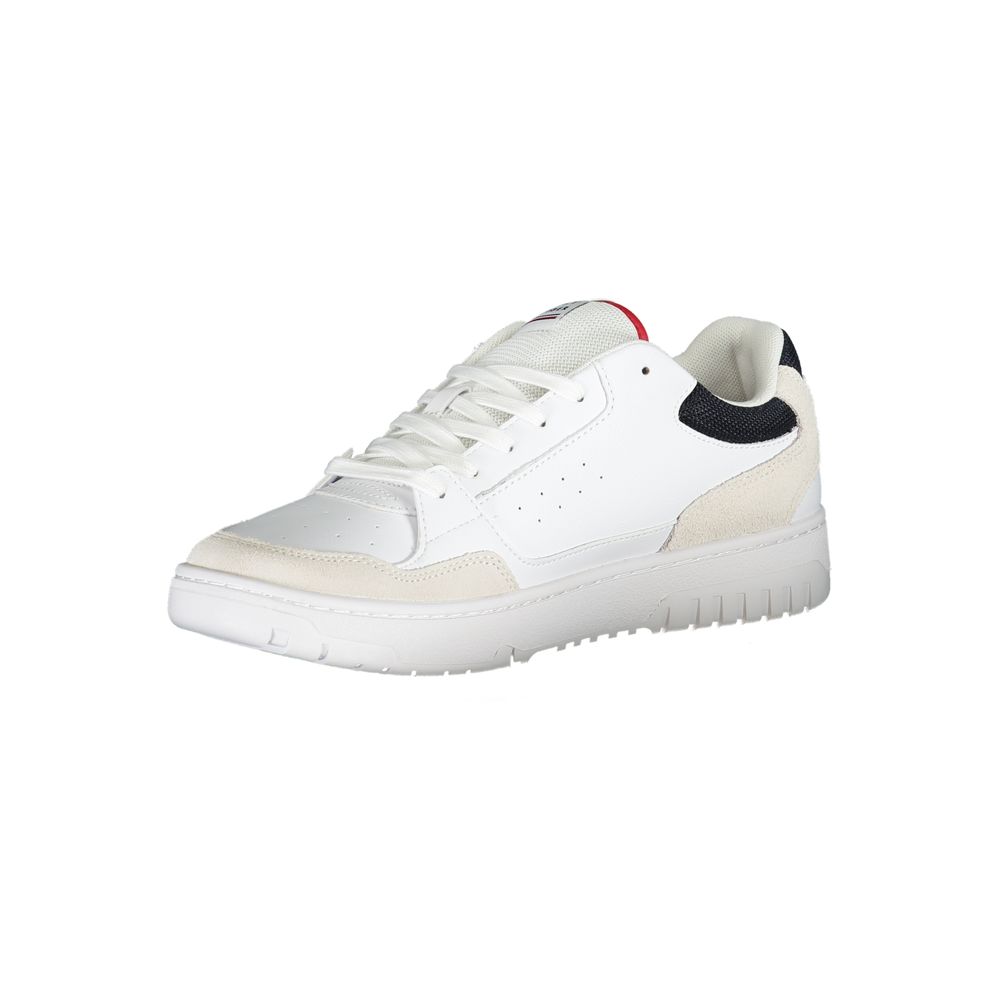 White Polyethylene Men Sneaker - GLAMHUB BOUTIQUE 