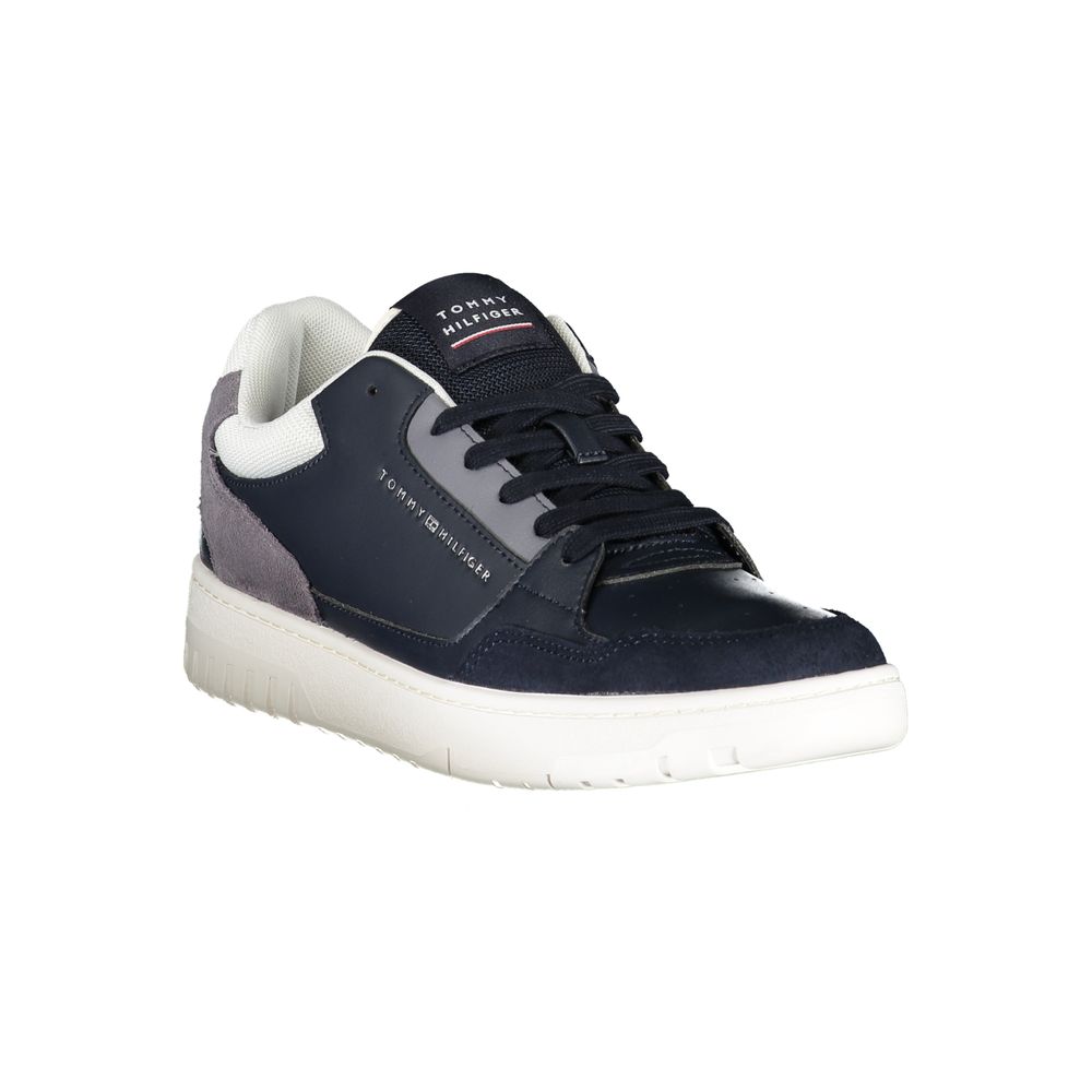 Blue Polyethylene Men Sneaker - GLAMHUB BOUTIQUE 