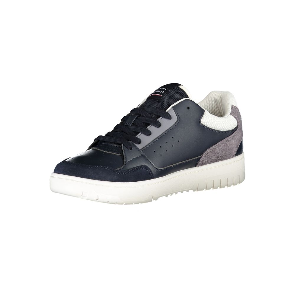 Blue Polyethylene Men Sneaker - GLAMHUB BOUTIQUE 