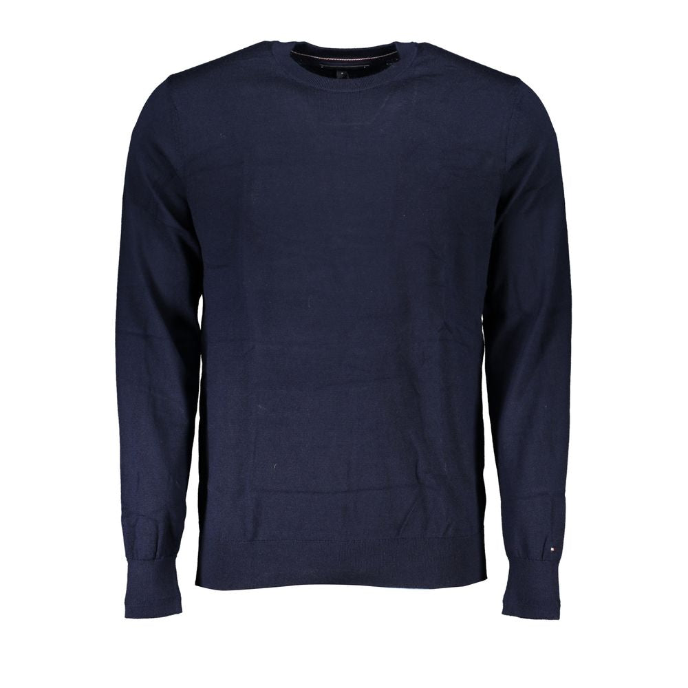 Blue Merino Men Sweater - GLAMHUB BOUTIQUE 