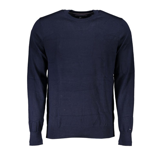 Blue Merino Men Sweater - GLAMHUB BOUTIQUE 