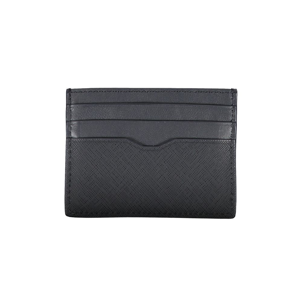 Blue Leather Men Wallet - GLAMHUB BOUTIQUE 