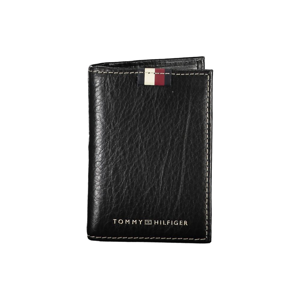 Black Leather Men Cardholder - GLAMHUB BOUTIQUE 