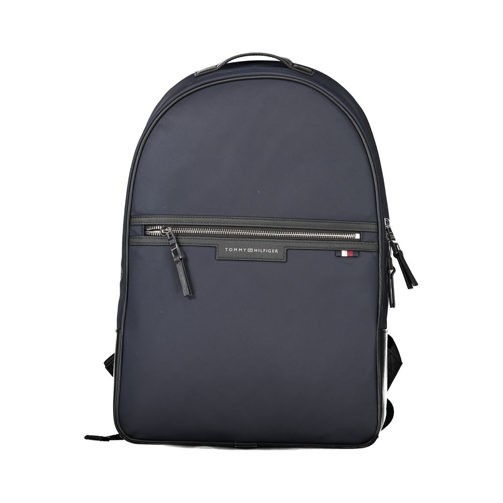 Blue Polyester Men Backpack - GLAMHUB BOUTIQUE 