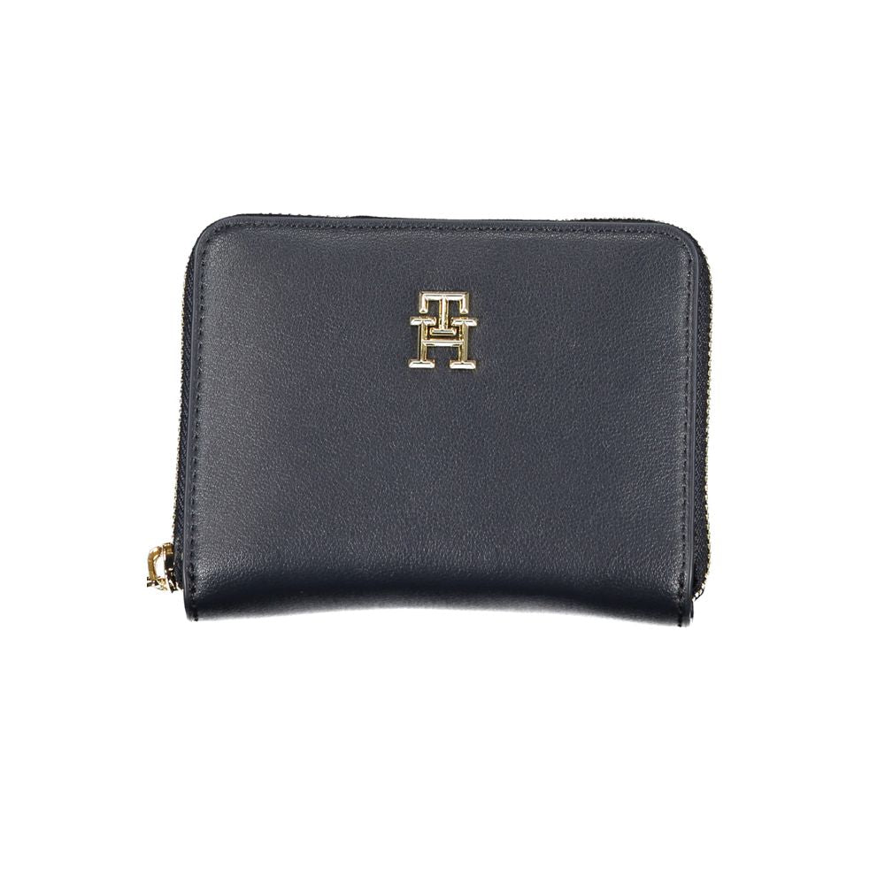 Blue Polyester Women Wallet - GLAMHUB BOUTIQUE 