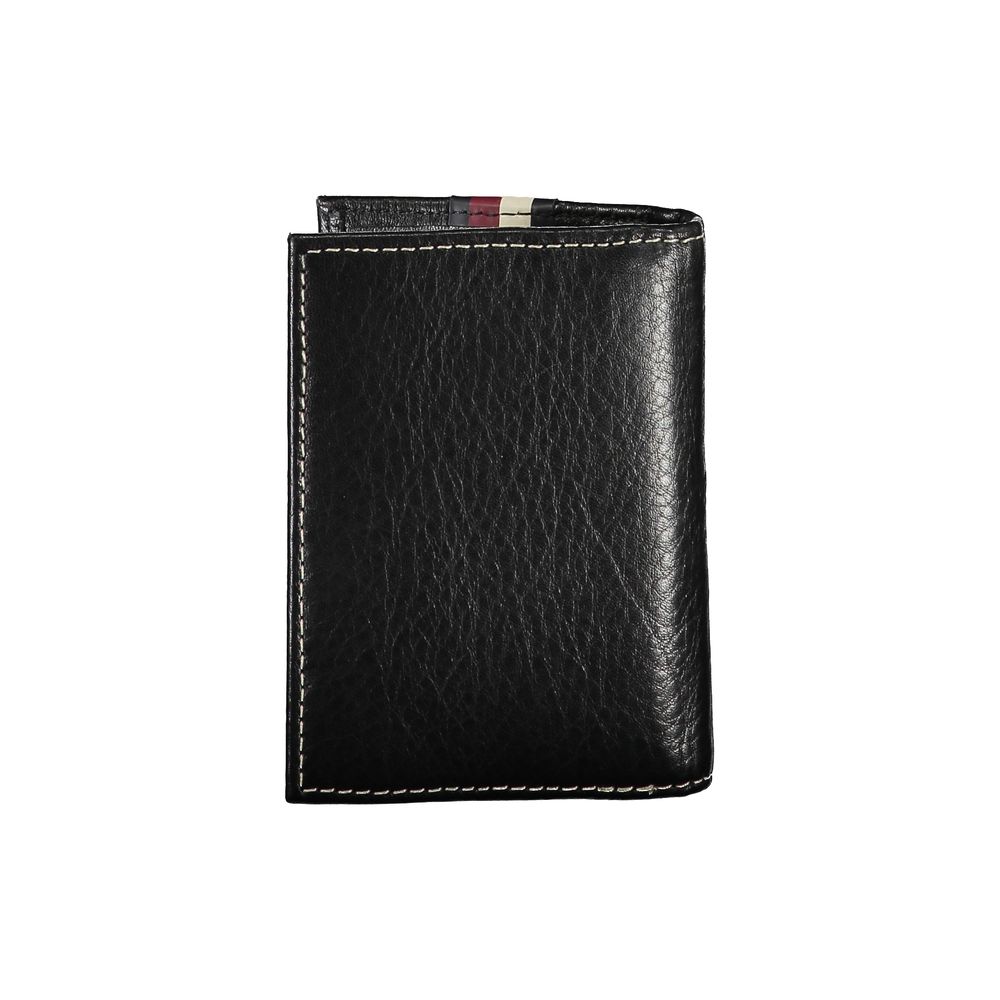 Black Leather Men Cardholder - GLAMHUB BOUTIQUE 