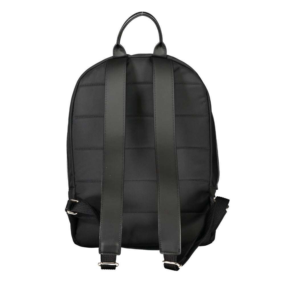 Black Polyester Women Backpack - GLAMHUB BOUTIQUE 