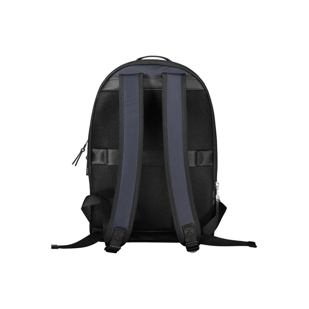 Blue Polyester Men Backpack - GLAMHUB BOUTIQUE 