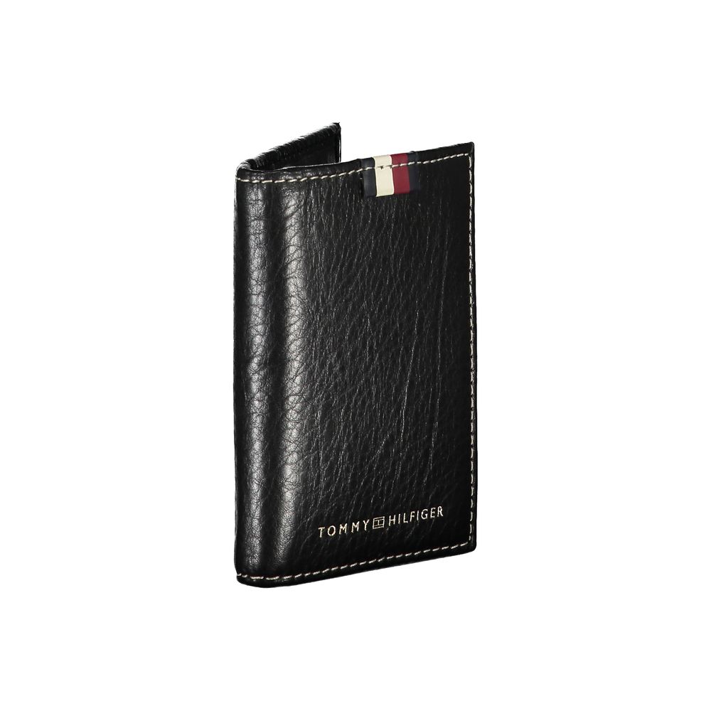 Black Leather Men Cardholder - GLAMHUB BOUTIQUE 