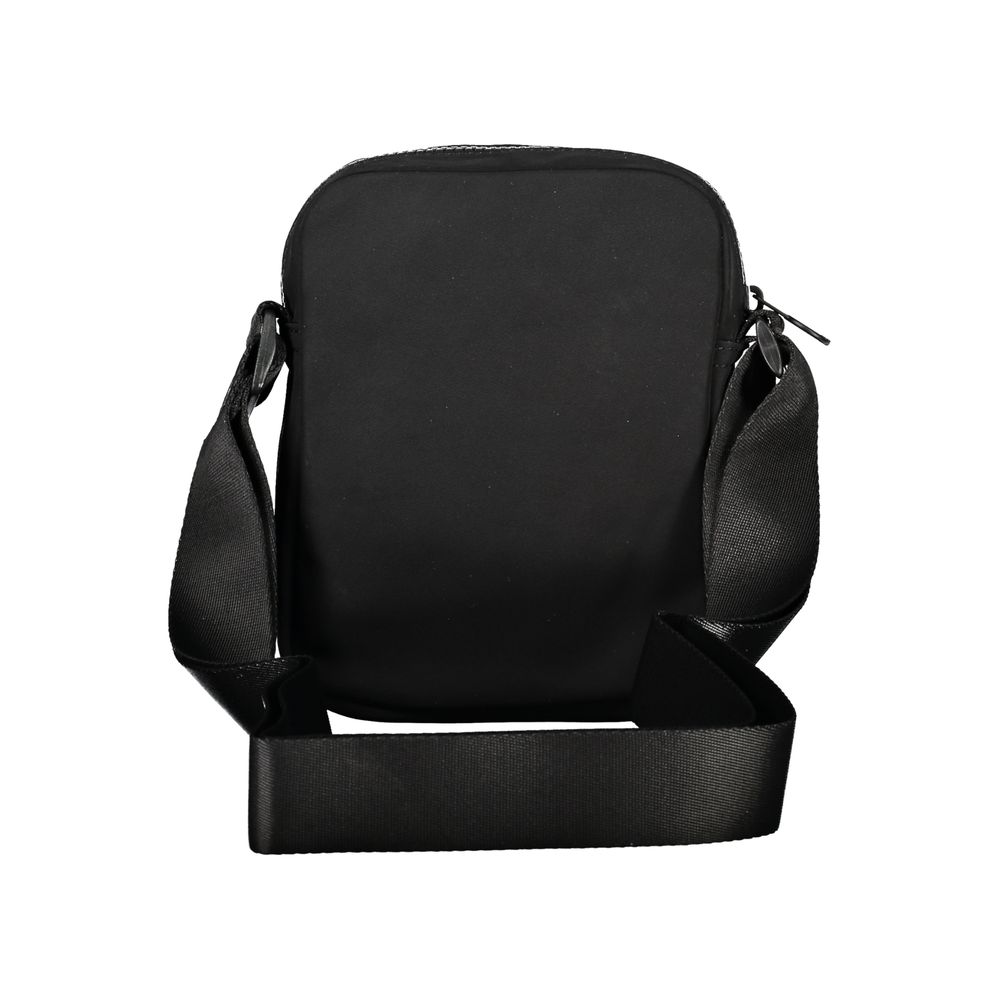 Black Polyester Men Shoulder Bag - GLAMHUB BOUTIQUE 