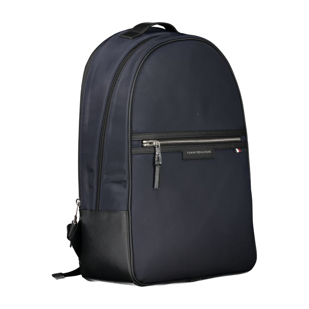 Blue Polyester Men Backpack - GLAMHUB BOUTIQUE 