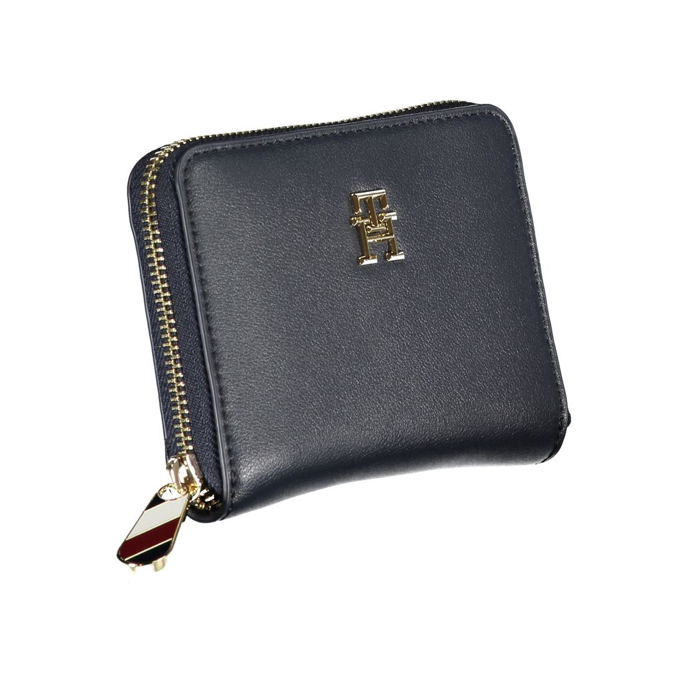 Blue Polyester Women Wallet - GLAMHUB BOUTIQUE 