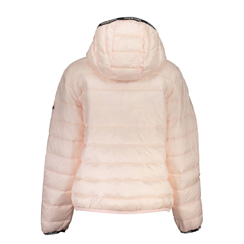 Pink Polyester Women Jacket - GLAMHUB BOUTIQUE 