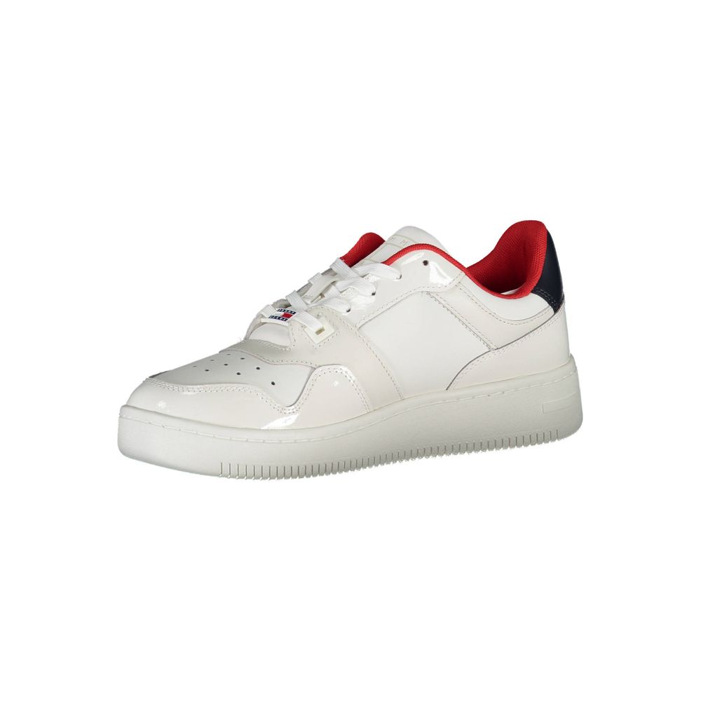 White Leather Women Sneaker - GLAMHUB BOUTIQUE 