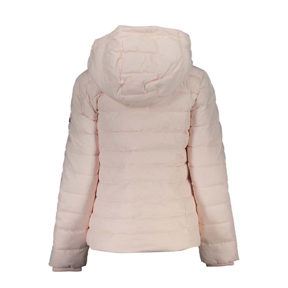 Pink Polyester Women Jacket - GLAMHUB BOUTIQUE 