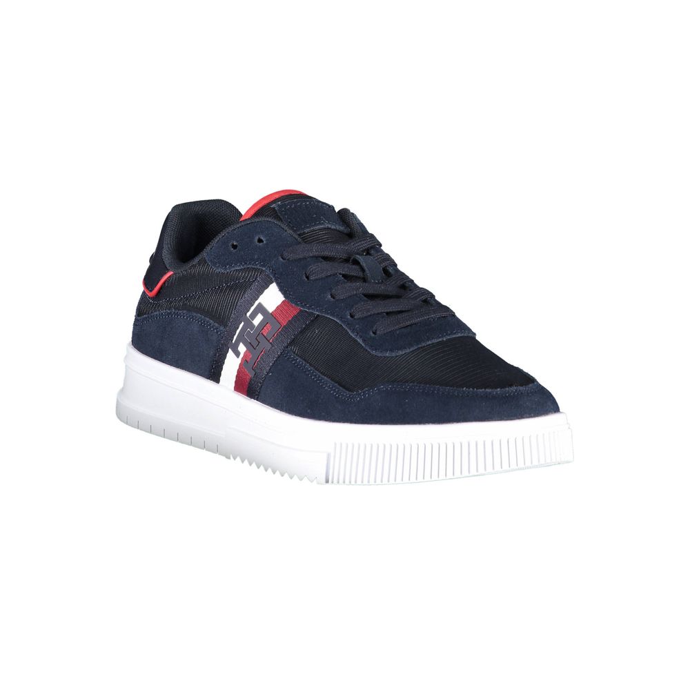 Blue Polyester Men Sneaker - GLAMHUB BOUTIQUE 