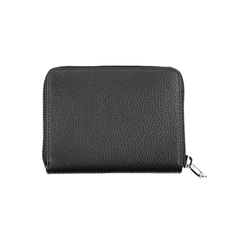 Black Polyethylene Women Wallet - GLAMHUB BOUTIQUE 