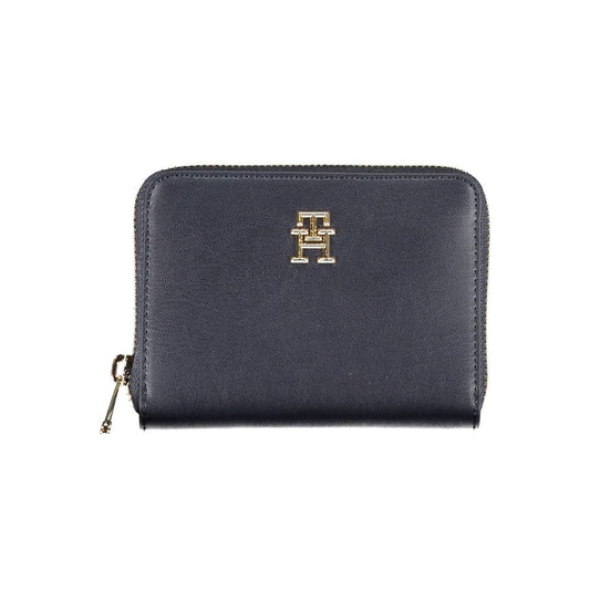 Blue Polyethylene Women Wallet - GLAMHUB BOUTIQUE 