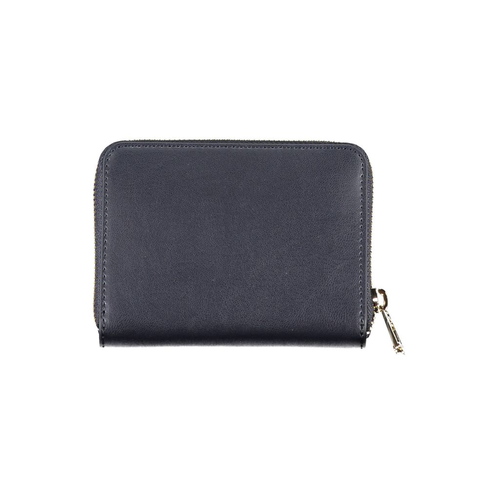 Blue Polyethylene Women Wallet - GLAMHUB BOUTIQUE 