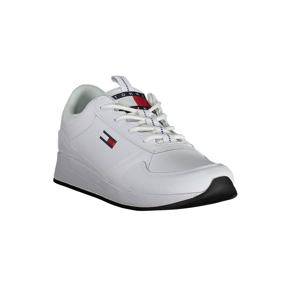 White Polyethylene Men Sneaker - GLAMHUB BOUTIQUE 