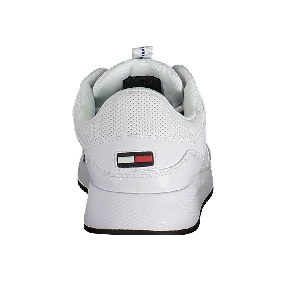 White Polyethylene Men Sneaker - GLAMHUB BOUTIQUE 