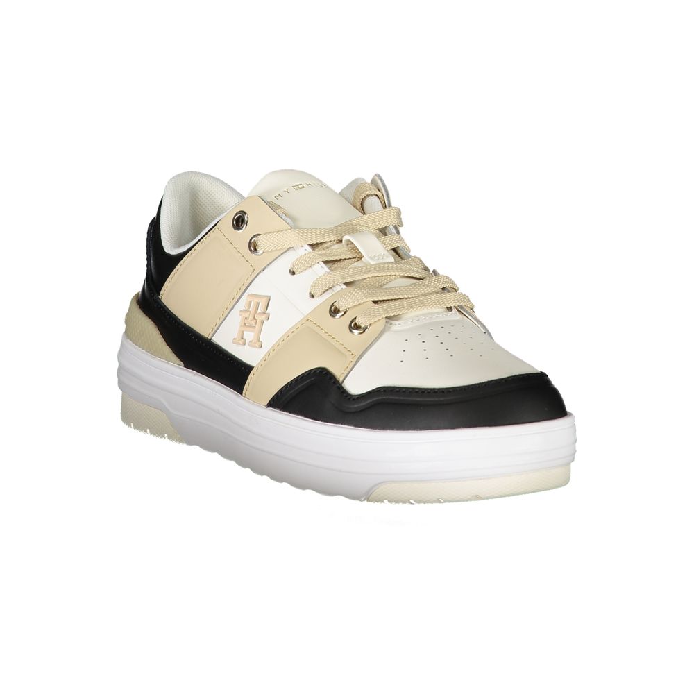 White Leather Women Sneaker - GLAMHUB BOUTIQUE 