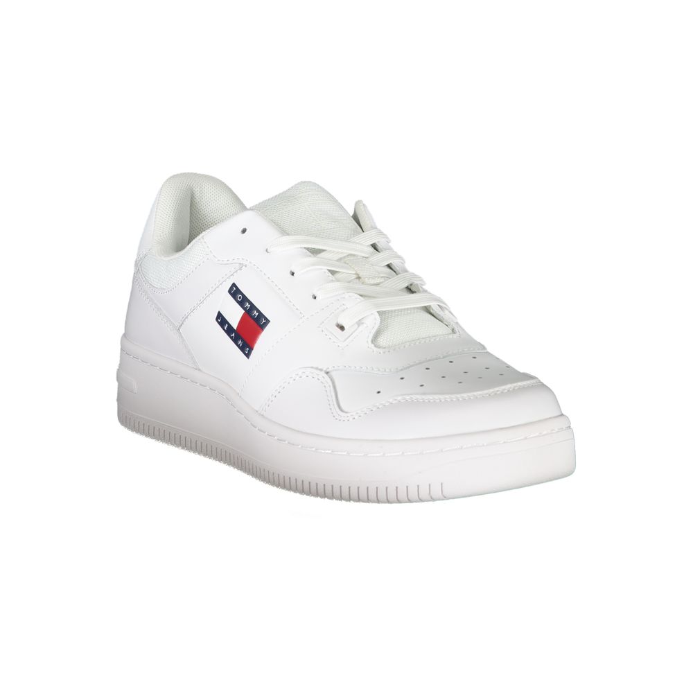 White Leather Men Sneaker - GLAMHUB BOUTIQUE 