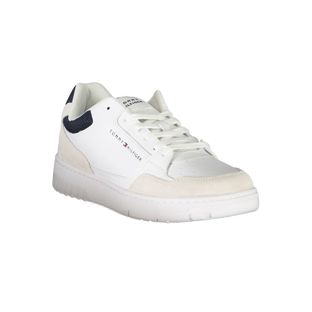 White Leather Men Sneaker - GLAMHUB BOUTIQUE 