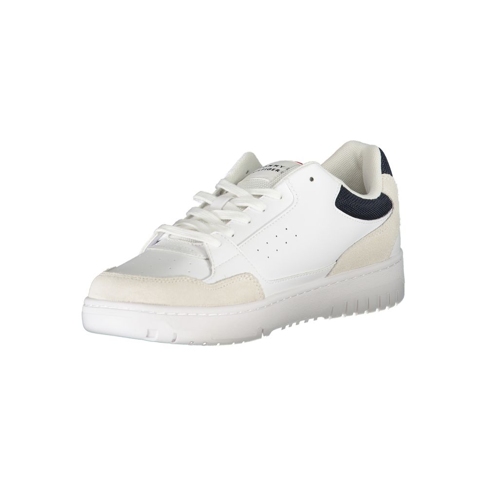 White Leather Men Sneaker - GLAMHUB BOUTIQUE 