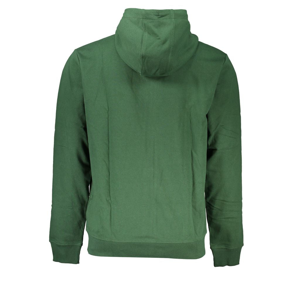 Chic Green Hooded Zip Sweater - GLAMHUB BOUTIQUE 