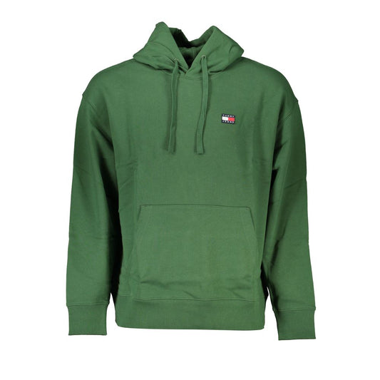 Green Hooded Cotton Sweatshirt - GLAMHUB BOUTIQUE 