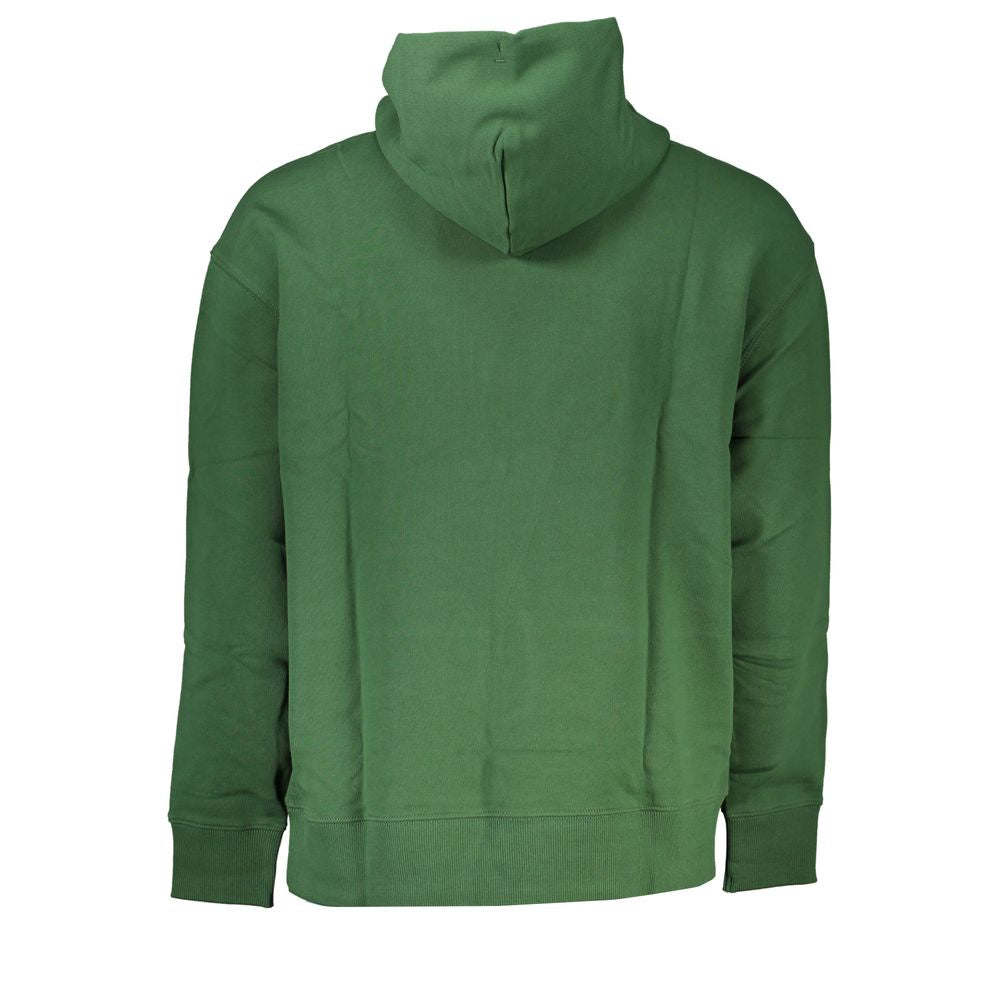 Green Hooded Cotton Sweatshirt - GLAMHUB BOUTIQUE 