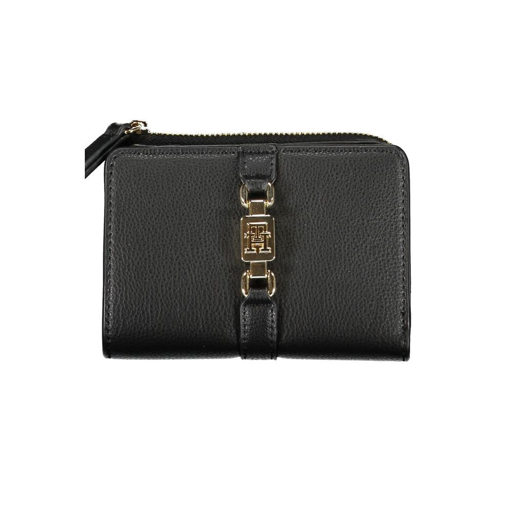 Sleek Black Zip Wallet with Coin Purse - GLAMHUB BOUTIQUE 