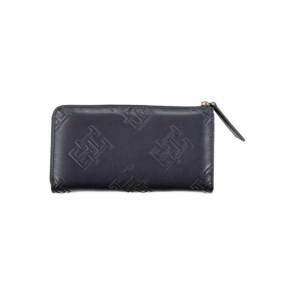 Elegant Blue Zip-Around Wallet - GLAMHUB BOUTIQUE 