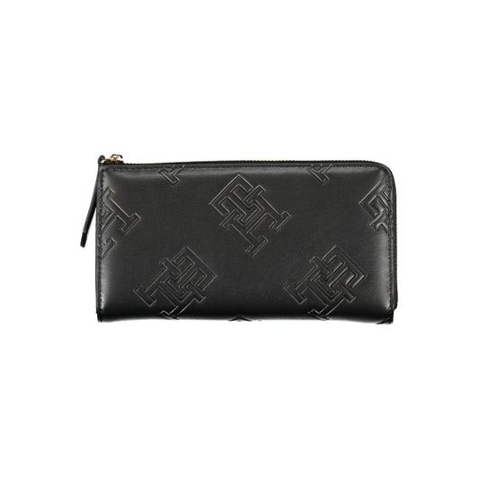 Elegant Zip Wallet with Contrasting Accents - GLAMHUB BOUTIQUE 