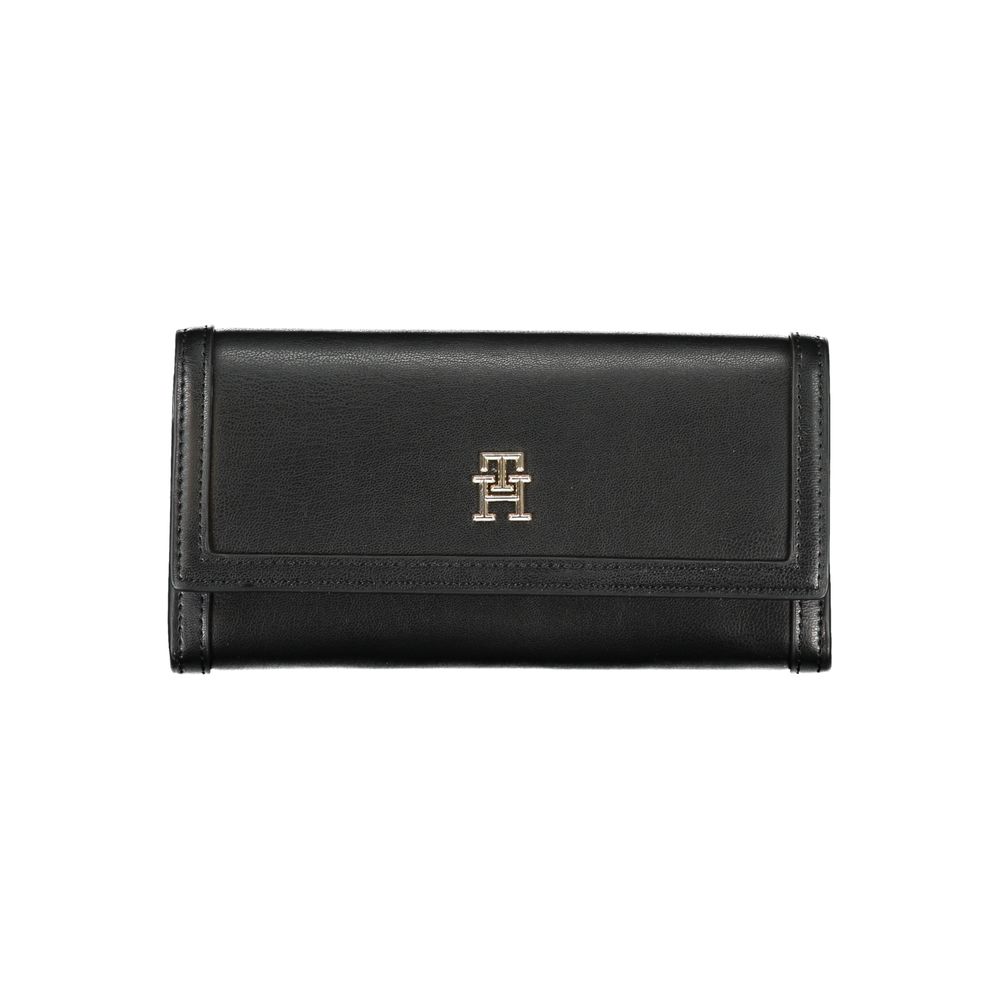 Elegant Black Dual-Compartment Wallet - GLAMHUB BOUTIQUE 