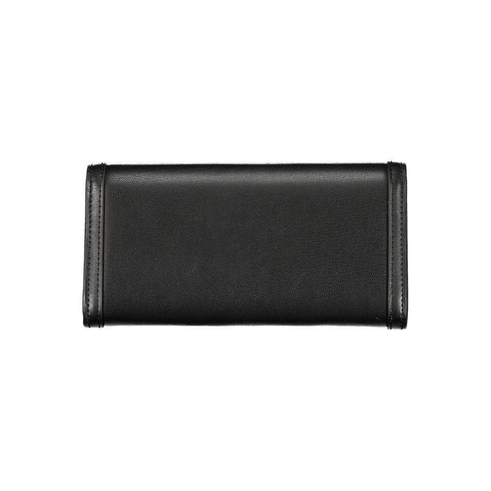 Elegant Black Dual-Compartment Wallet - GLAMHUB BOUTIQUE 